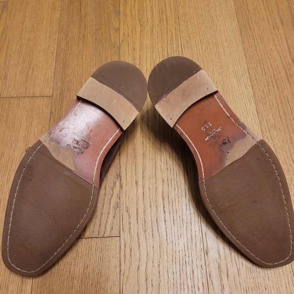 Size 11.5 Jump New York Burgundy Double Monkstraps - Picture 2 of 6